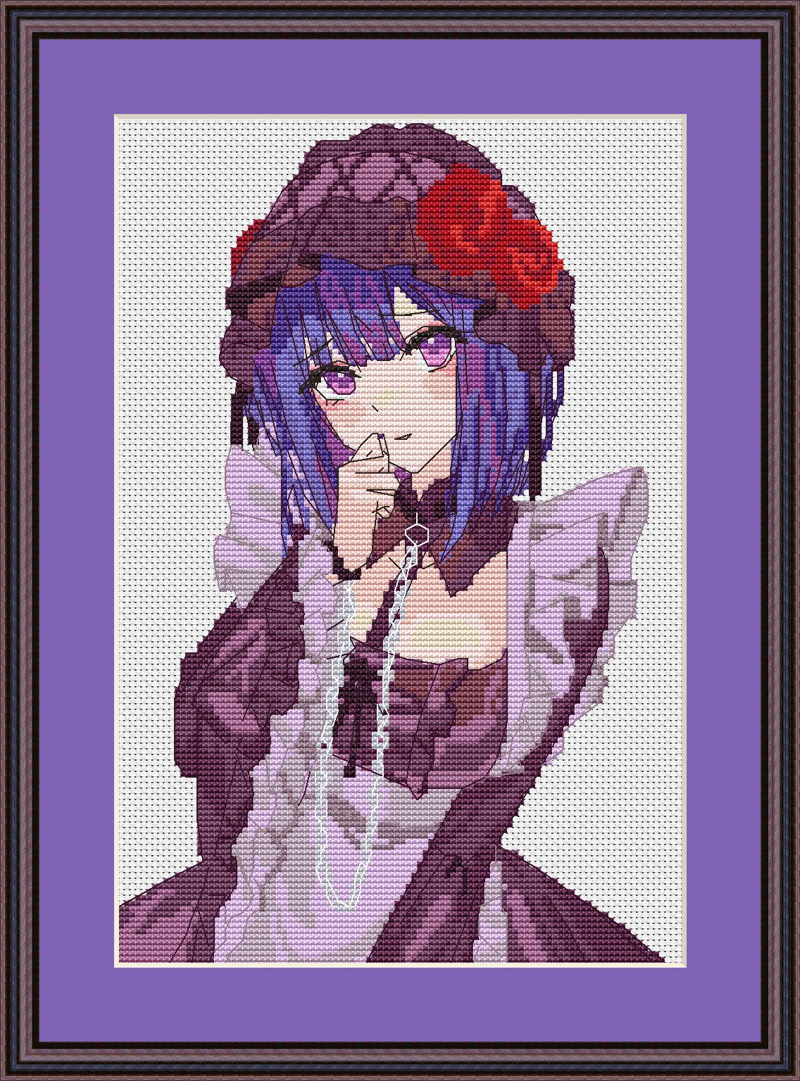Anime Girl Cosplei Marin Cross Stitch Pattern  Digital PDF, XSD Chart Fan Art Design