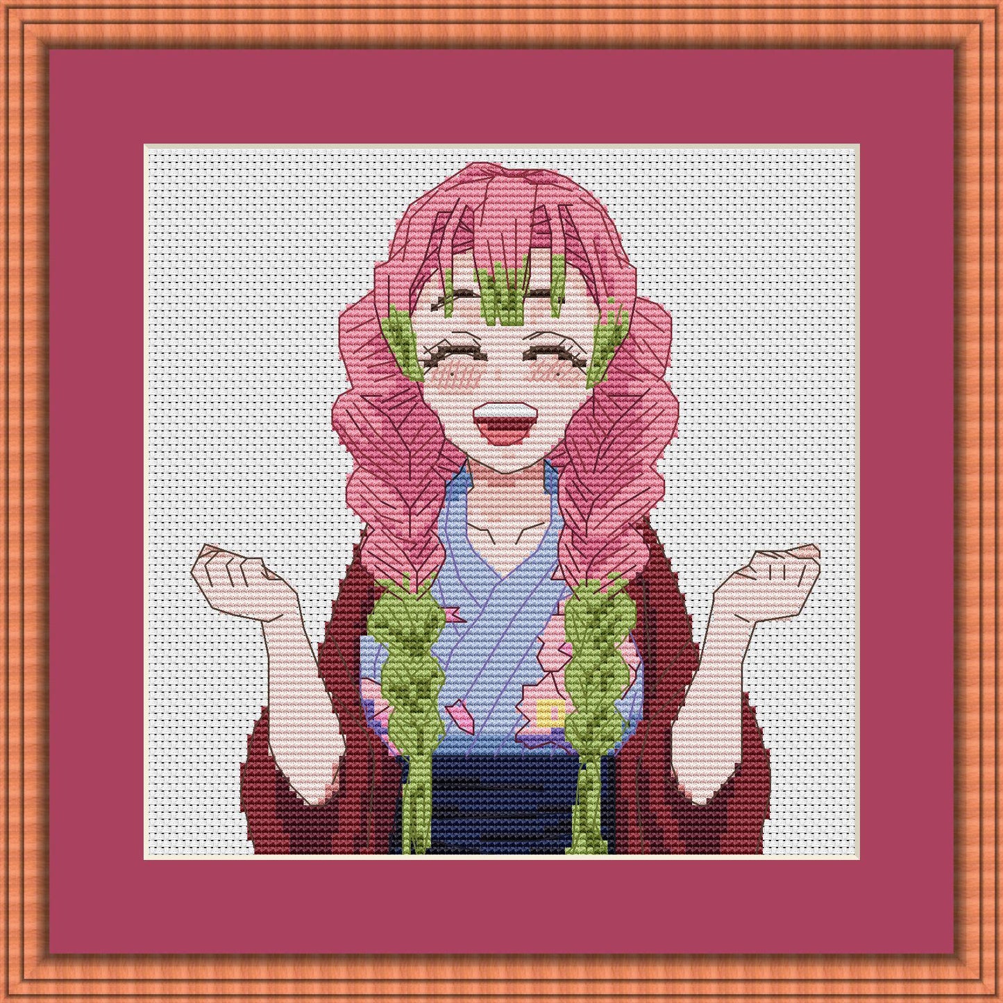 Anime Cross Stitch Pattern Digital PDF Chart Fan Art Design