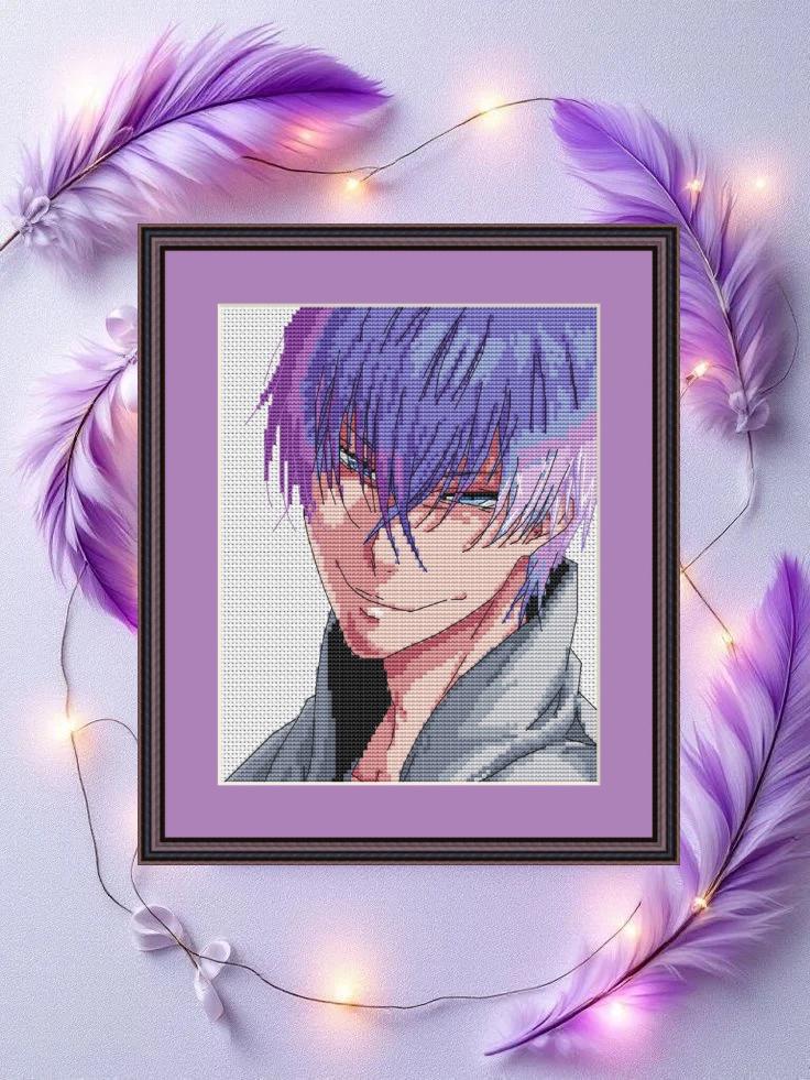 Anime Boy Cross Stitch Pattern Ichimaru Digital PDF, XSD Chart Fan Art Design