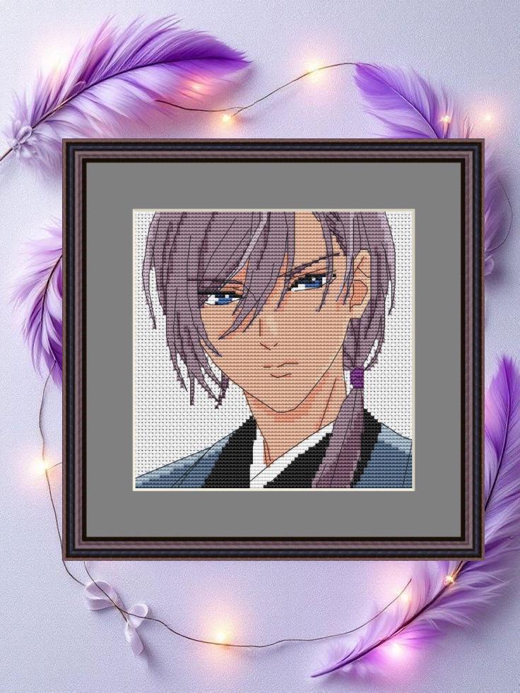 Anime Cross Stitch Pattern Digital PDF,XSD Chart Fan Art Design