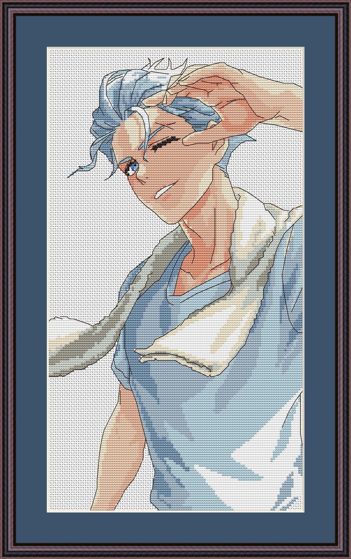 Anime Cross Stitch Pattern Umemia Digital PDF,XSD Chart Fan Art Design