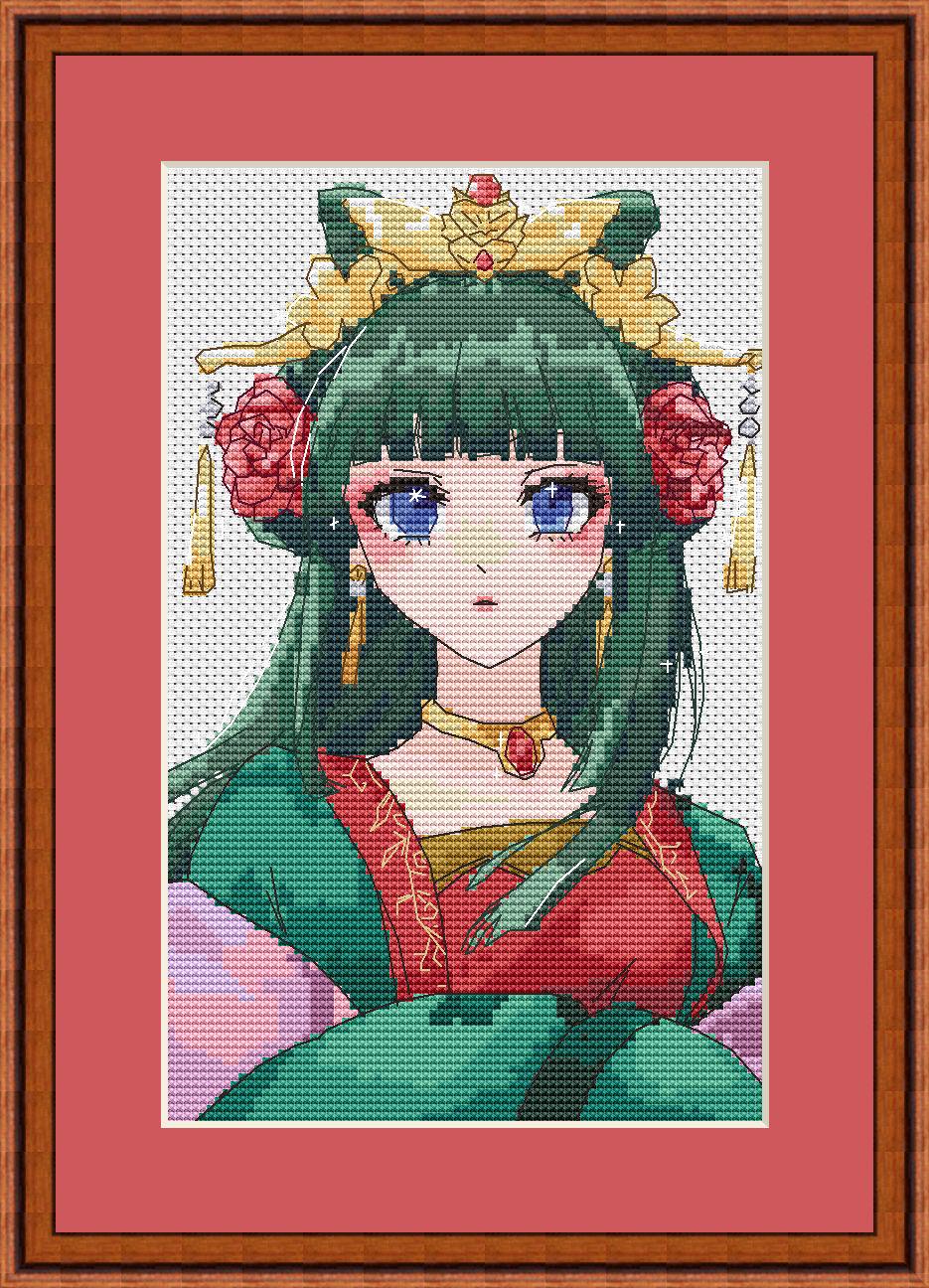 Anime Cross Stitch Pattern Mao Mao Digital PDF Chart Fan Art Design