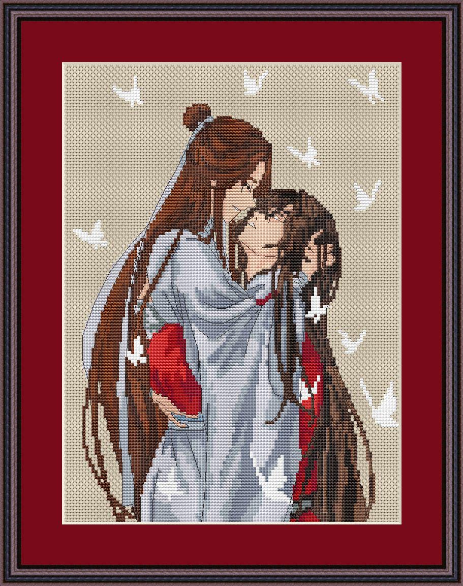 Anime Cross Stitch Pattern HOB Hua Cheng/Xie Lian PDF,XSD Fan Art Design