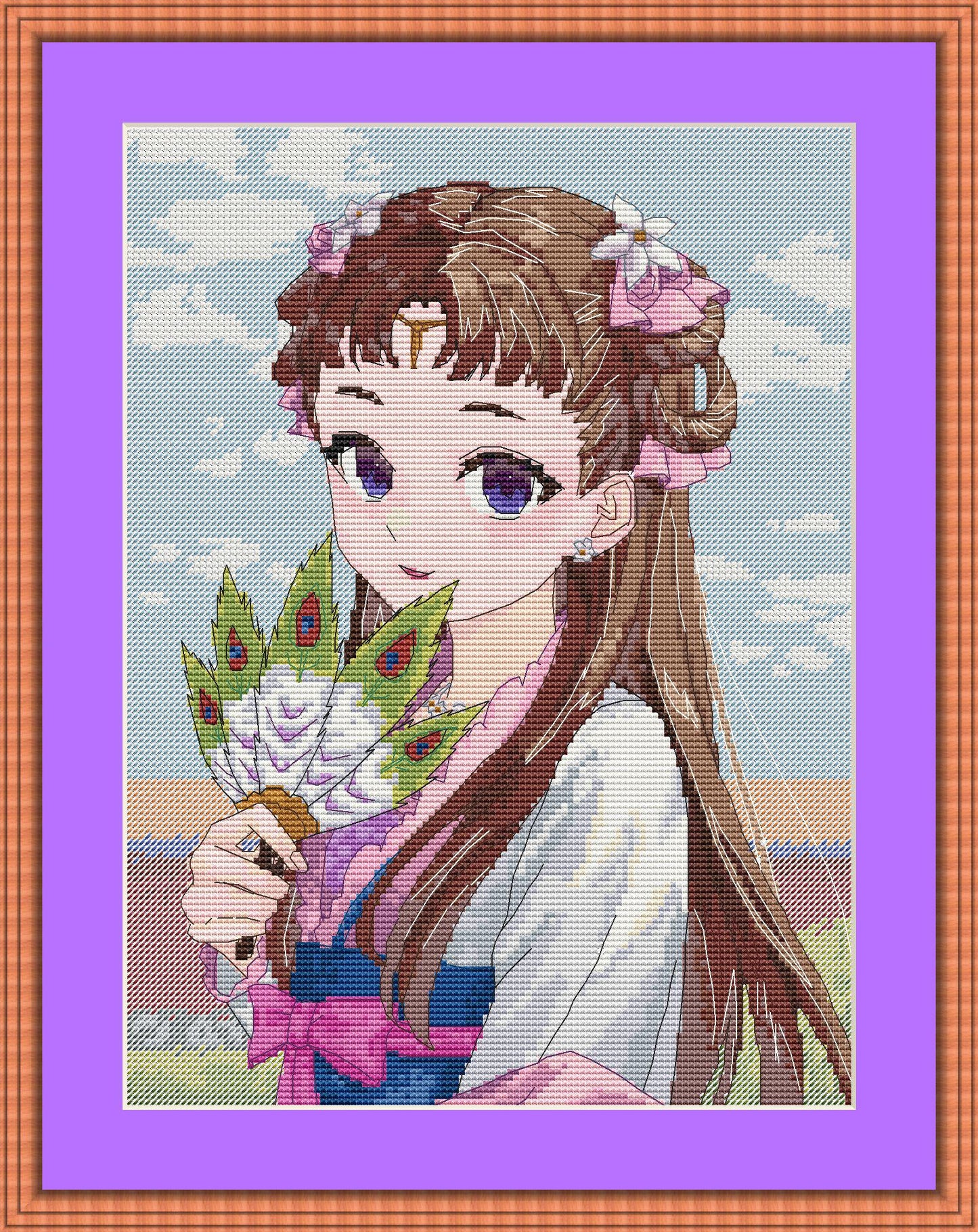Anime Cross Stitch Pattern Li Shu Digital PDF Chart Fan Art Design