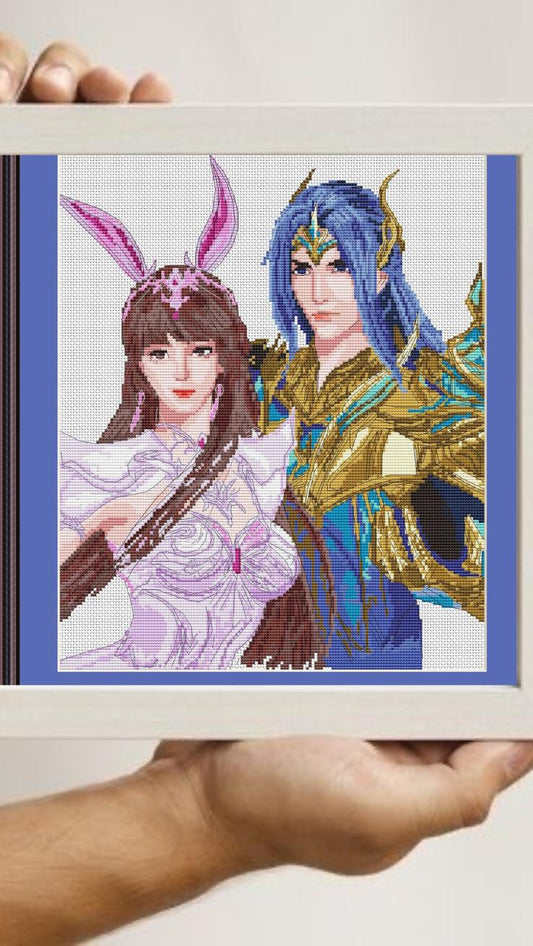 Anime Cross Stitch Pattern Soul land Digital PDF,XSD Fan Art Design