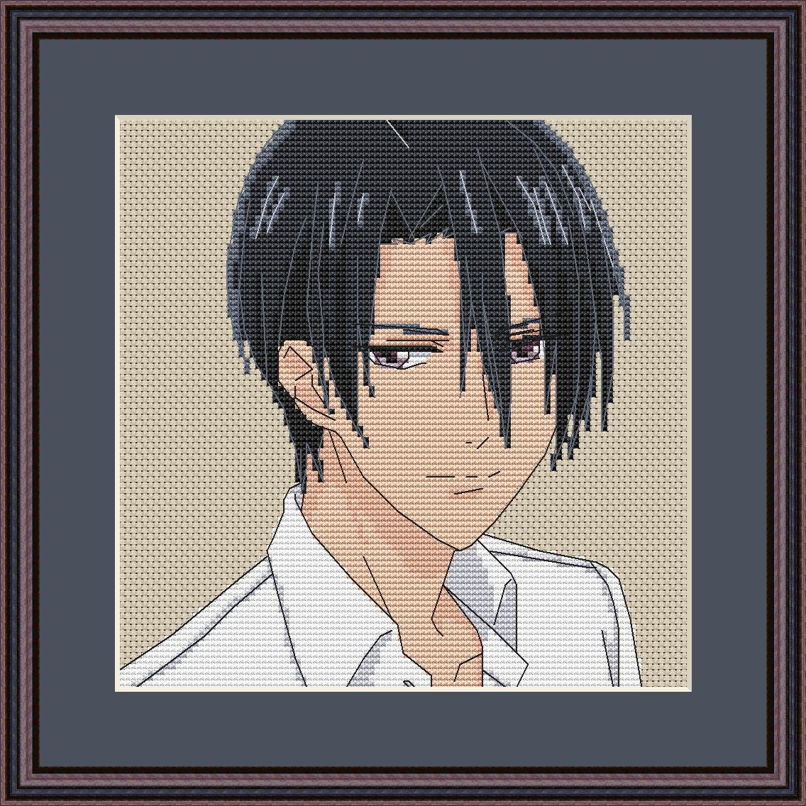 Anime Cross Stitch Pattern Hatori S Digital PDF, XSD Chart  Manga Fan Art