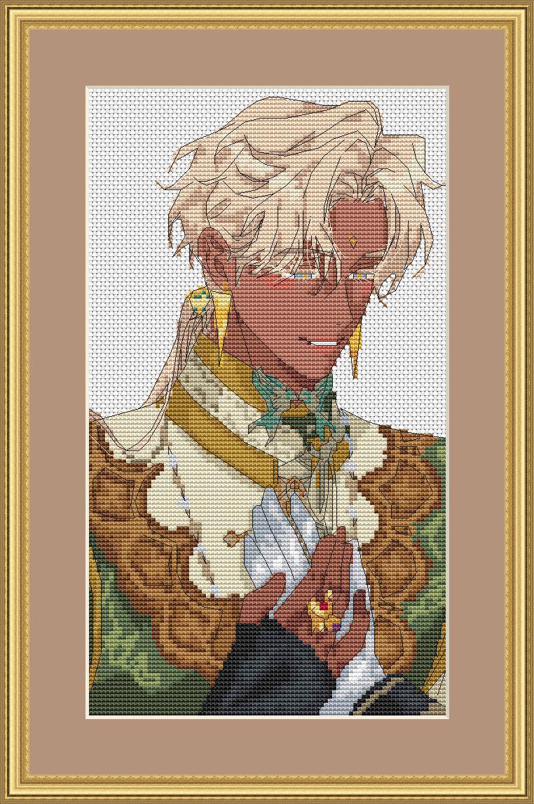Cross Stitch Pattern Shuraka Digital PDF, XSD Chart Manhwa Design