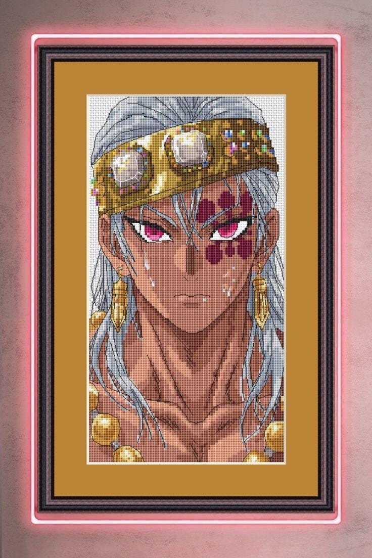 Anime Cross Stitch Pattern Tengen Digital PDF,XSD Chart Fan Art Design