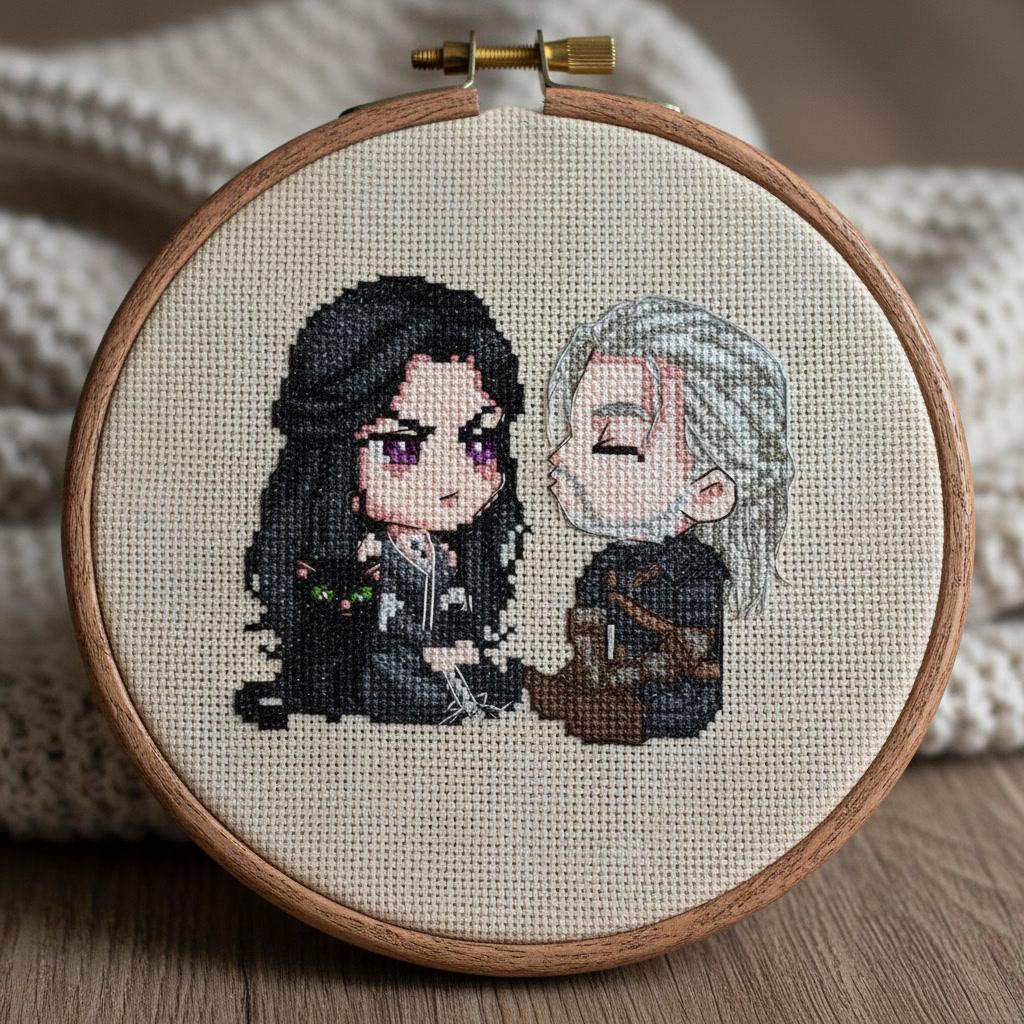 Cross Stitch Pattern Witcher Digital PDF,XSD Chart Fan Art