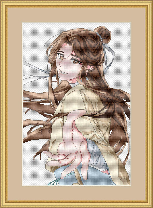 Anime Cross Stitch Pattern HOB Xie Lian Digital PDF,XSD Chart Fan Art Design
