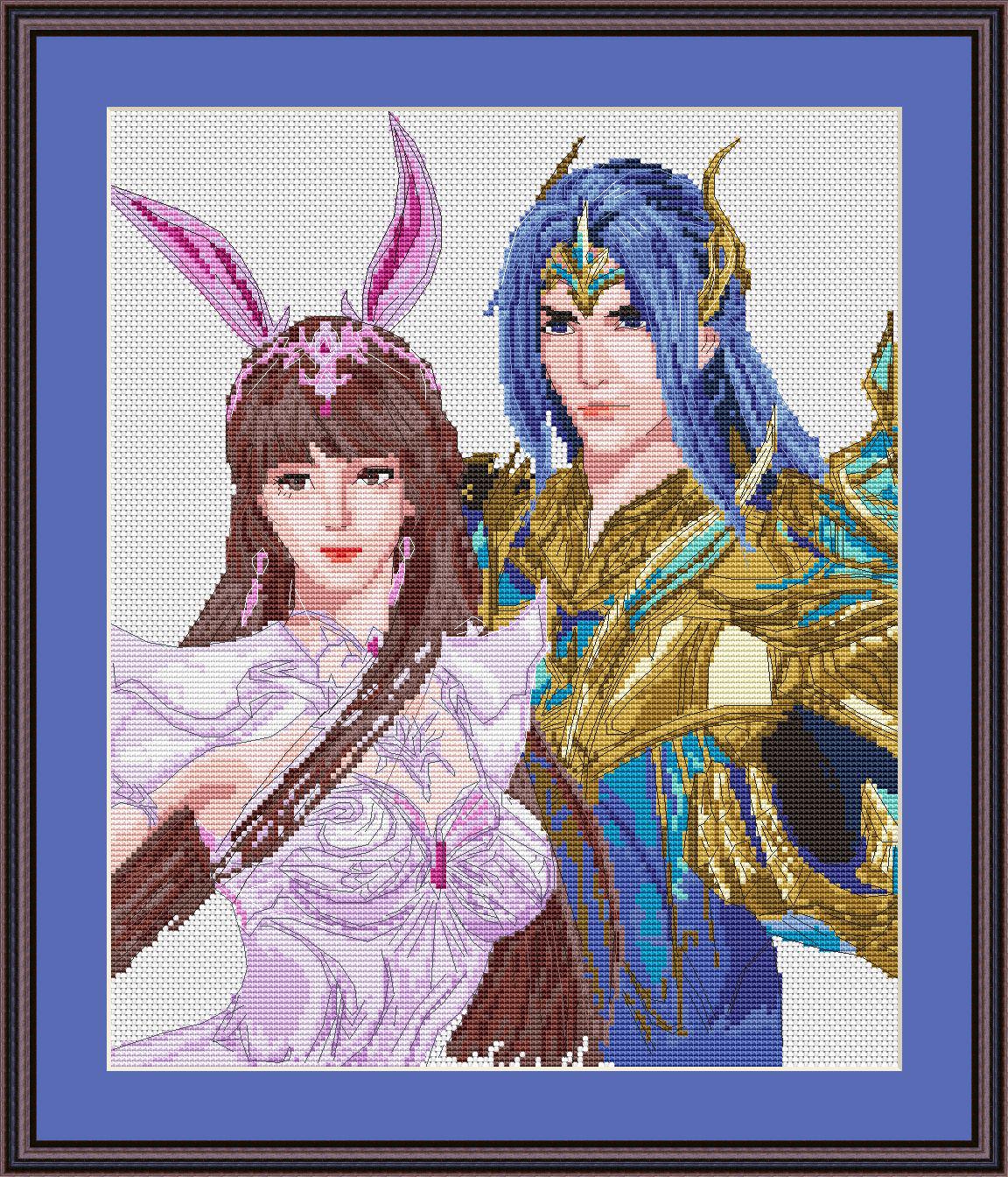 Anime Cross Stitch Pattern Soul land Digital PDF,XSD Fan Art Design