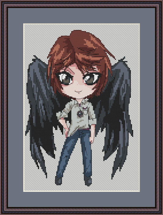 Anime Cross Stitch Pattern Digital PDF,XSD Chart Fan Art Design