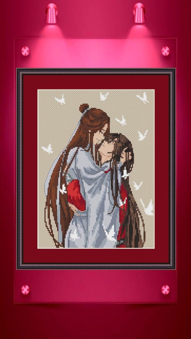 Anime Cross Stitch Pattern HOB Hua Cheng/Xie Lian PDF,XSD Fan Art Design