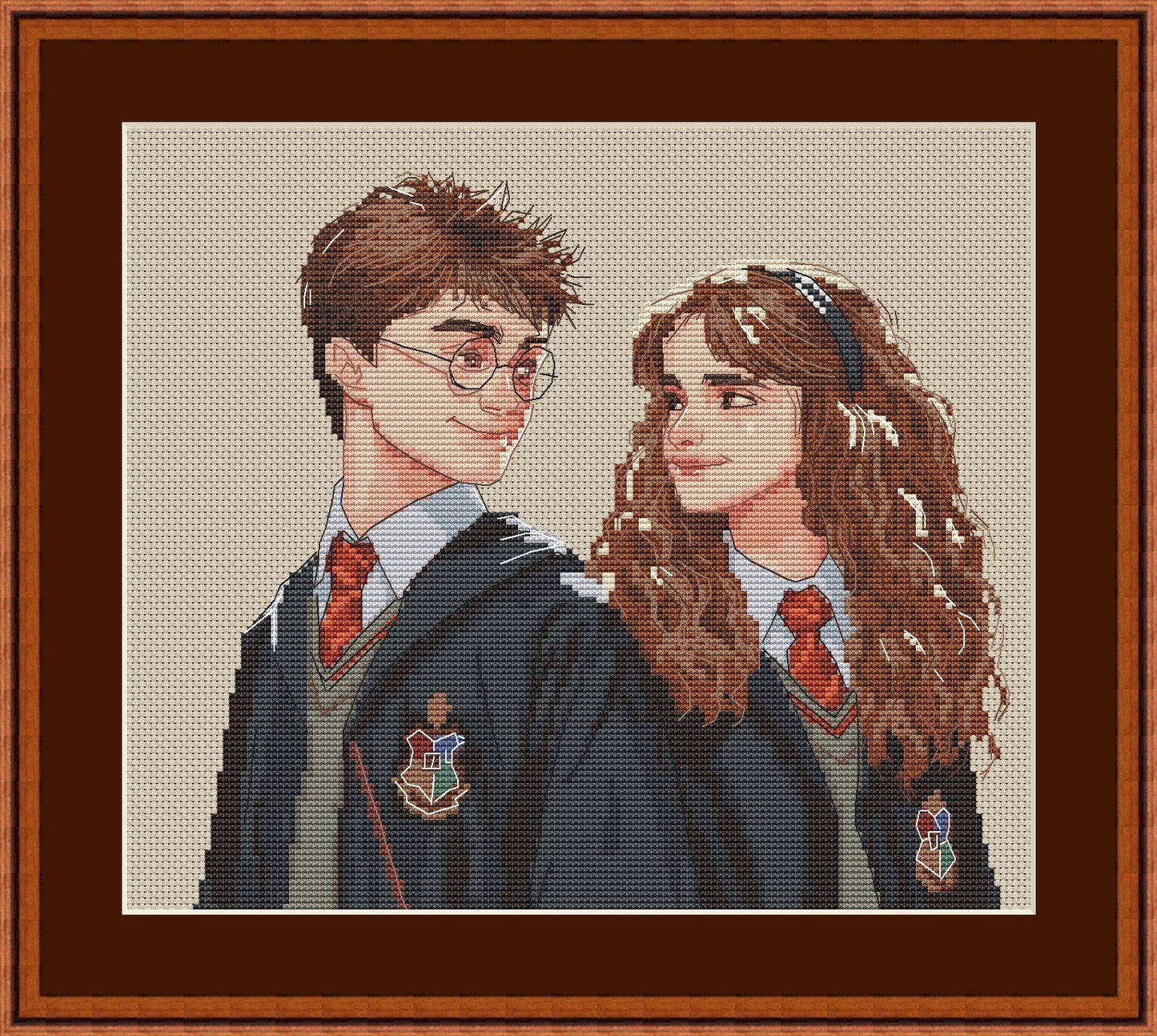 Cross Stitch Pattern Harry/Hermion Digital PDF Chart Fan Art