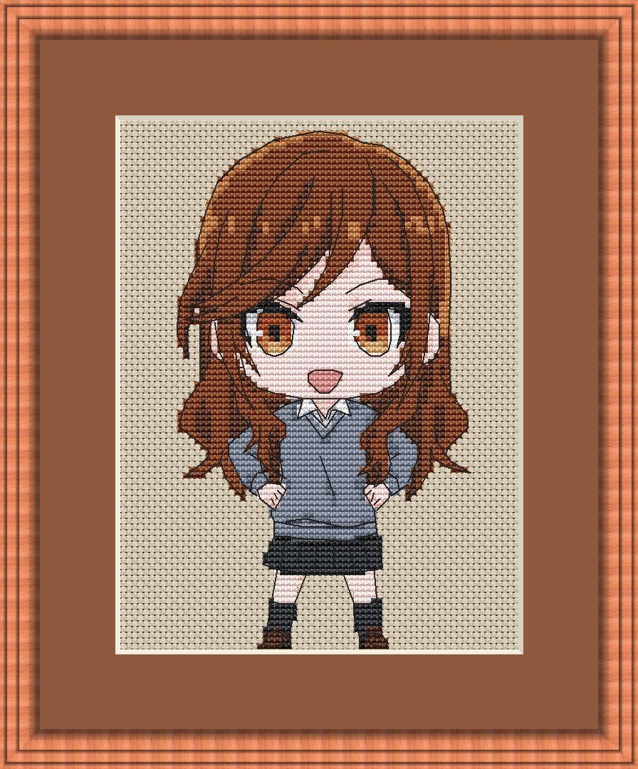 Anime Cross Stitch Pattern Horimiya Digital PDF Chart Fan Art Design