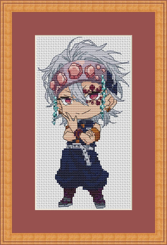 Anime Cross Stitch Pattern Tengen Digital PDF Chart Fan Art Design