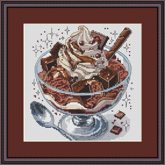 Cross Stitch Pattern Chocolate Digital PDF Chart Art Design