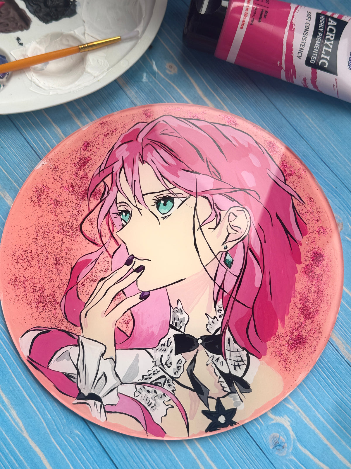 Original Glass Painting | Penelope Eckhart |  Animated Art