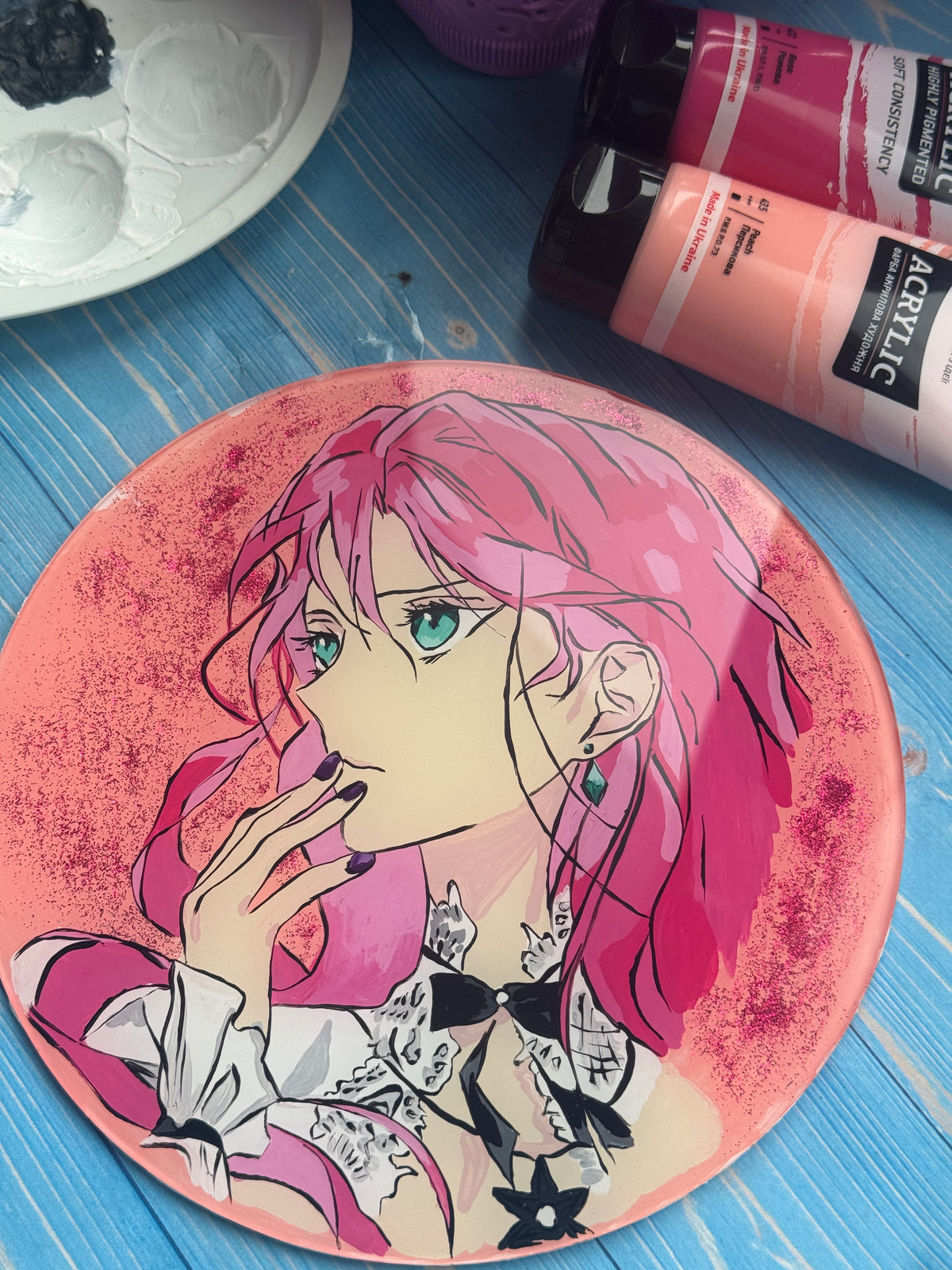 Original Glass Painting | Penelope Eckhart |  Animated Art