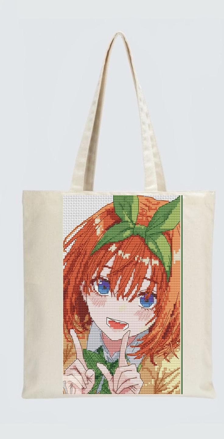 Anime Cross Stitch Pattern QQ Digital PDF, XSD Chart  Manga Fan Art