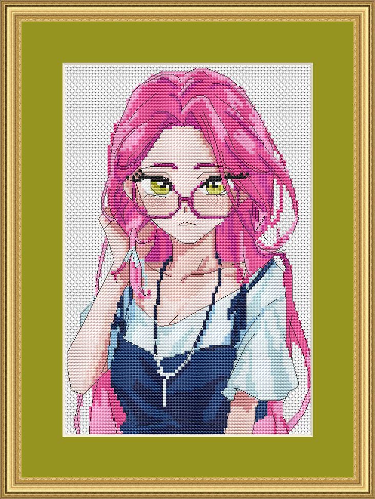 Cross Stitch Pattern Mizi Digital PDF, XSD Chart Fan Art Design