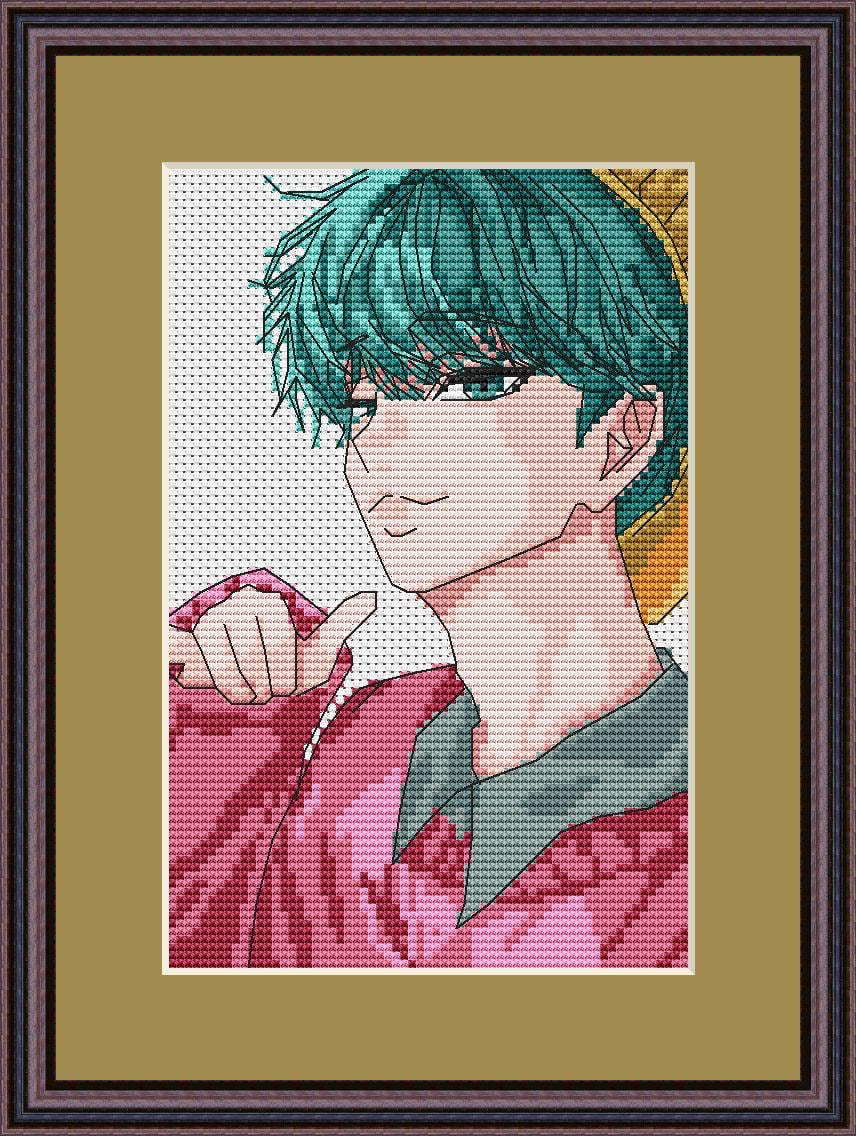 Anime Cross Stitch Pattern  Digital PDF, XSD Chart Baby Fan Art Design