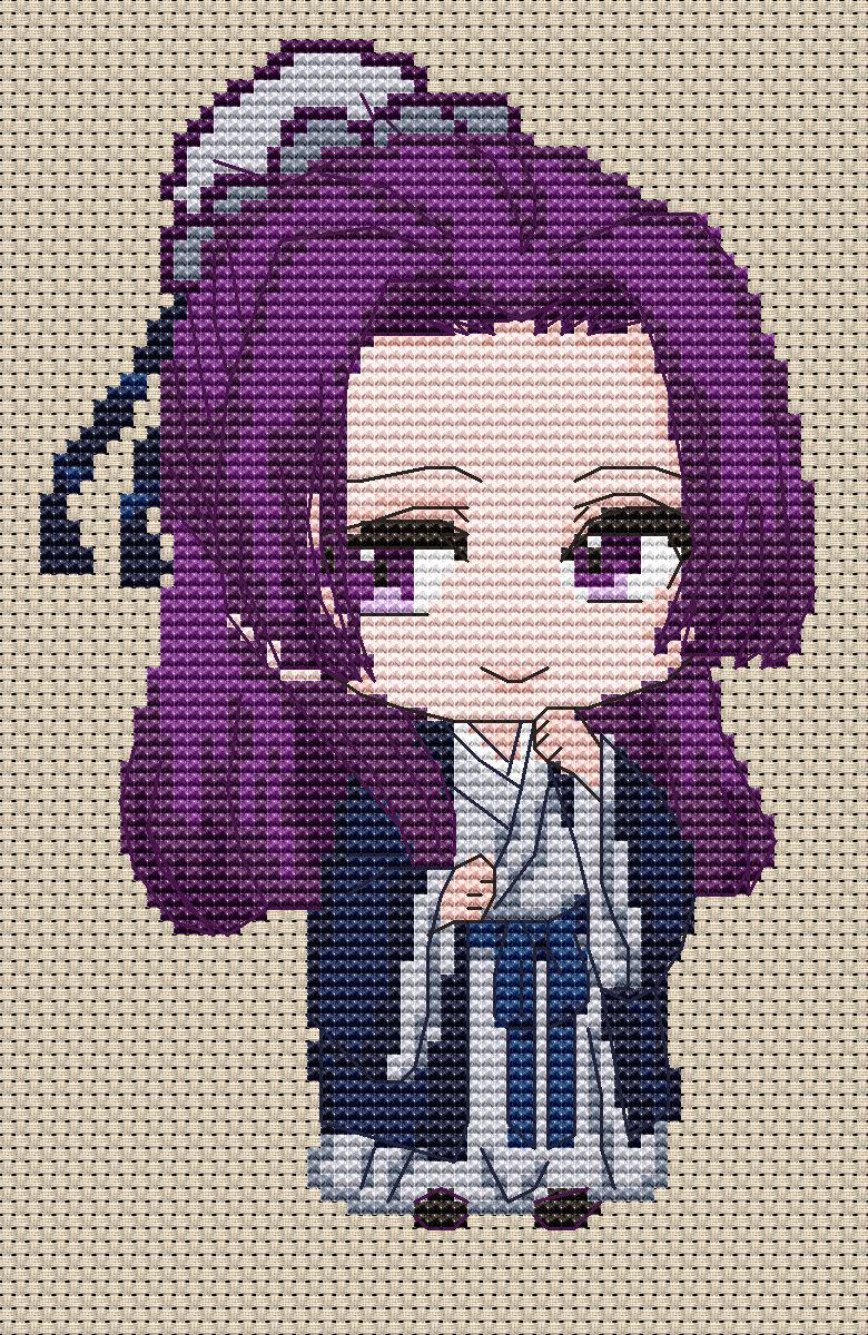 Anime Cross Stitch Pattern Jinshi Digital PDF Chart Fan Art Design