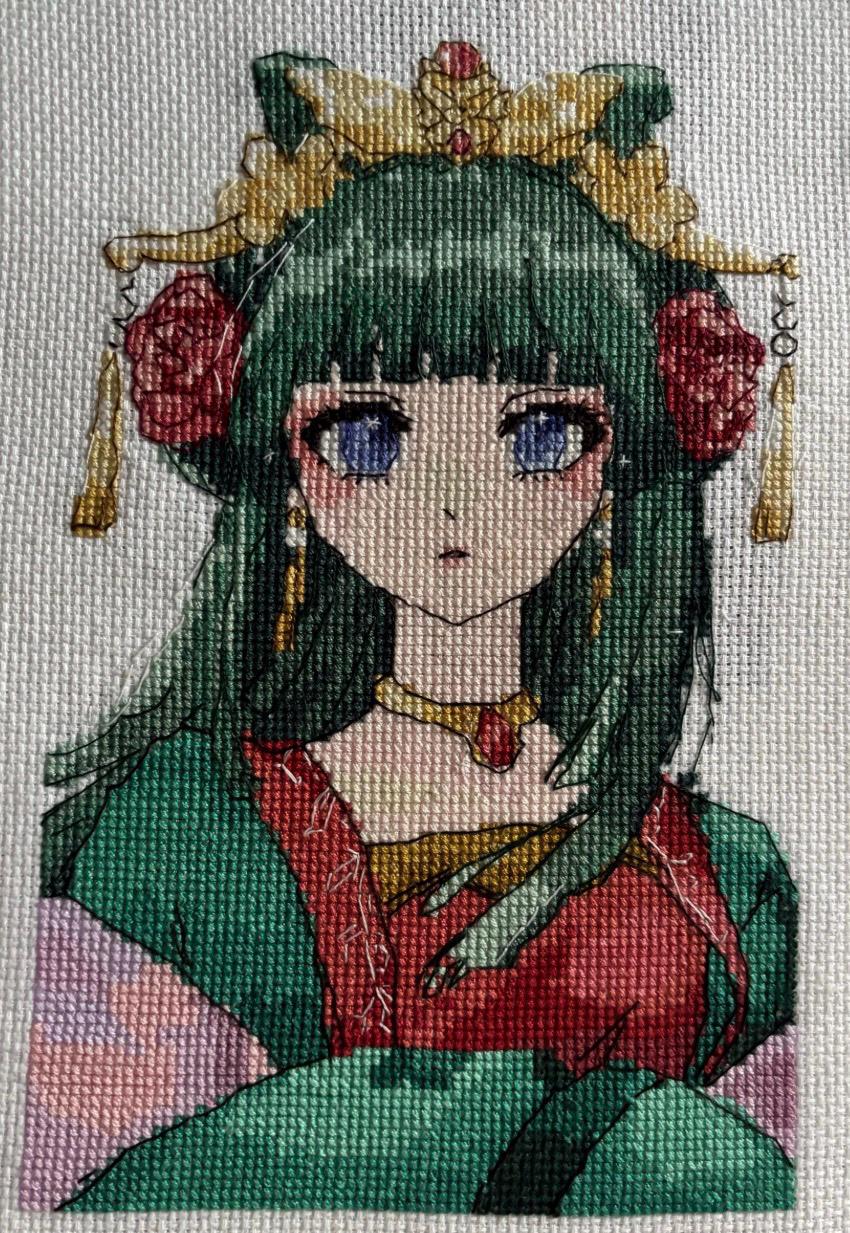 Anime Cross Stitch Pattern Mao Mao Digital PDF Chart Fan Art Design