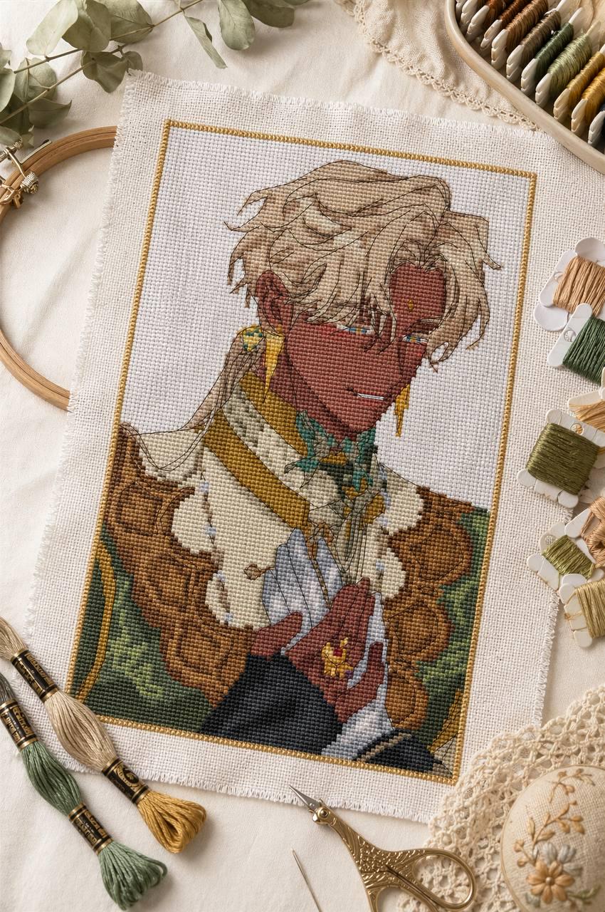 Cross Stitch Pattern Shuraka Digital PDF, XSD Chart Manhwa Design