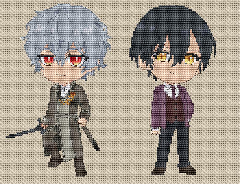 Anime Cross Stitch Pattern Raeliana Digital PDF Fan Art Design