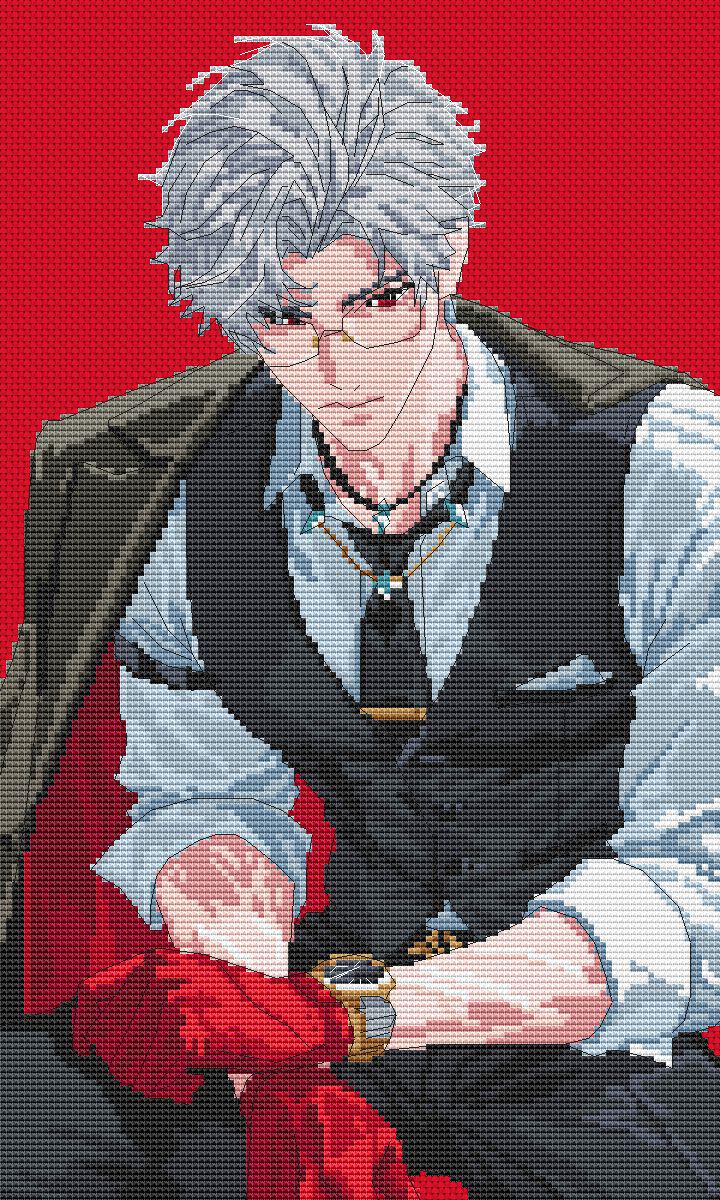Cross Stitch Pattern Sylus LaD Digital PDF, XSD Chart Fan Art Design