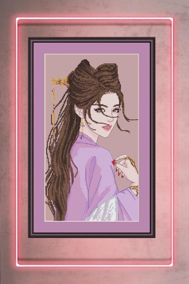 Cross Stitch Pattern Till the End of the Moon Digital PDF,XSD Chart Fan Art