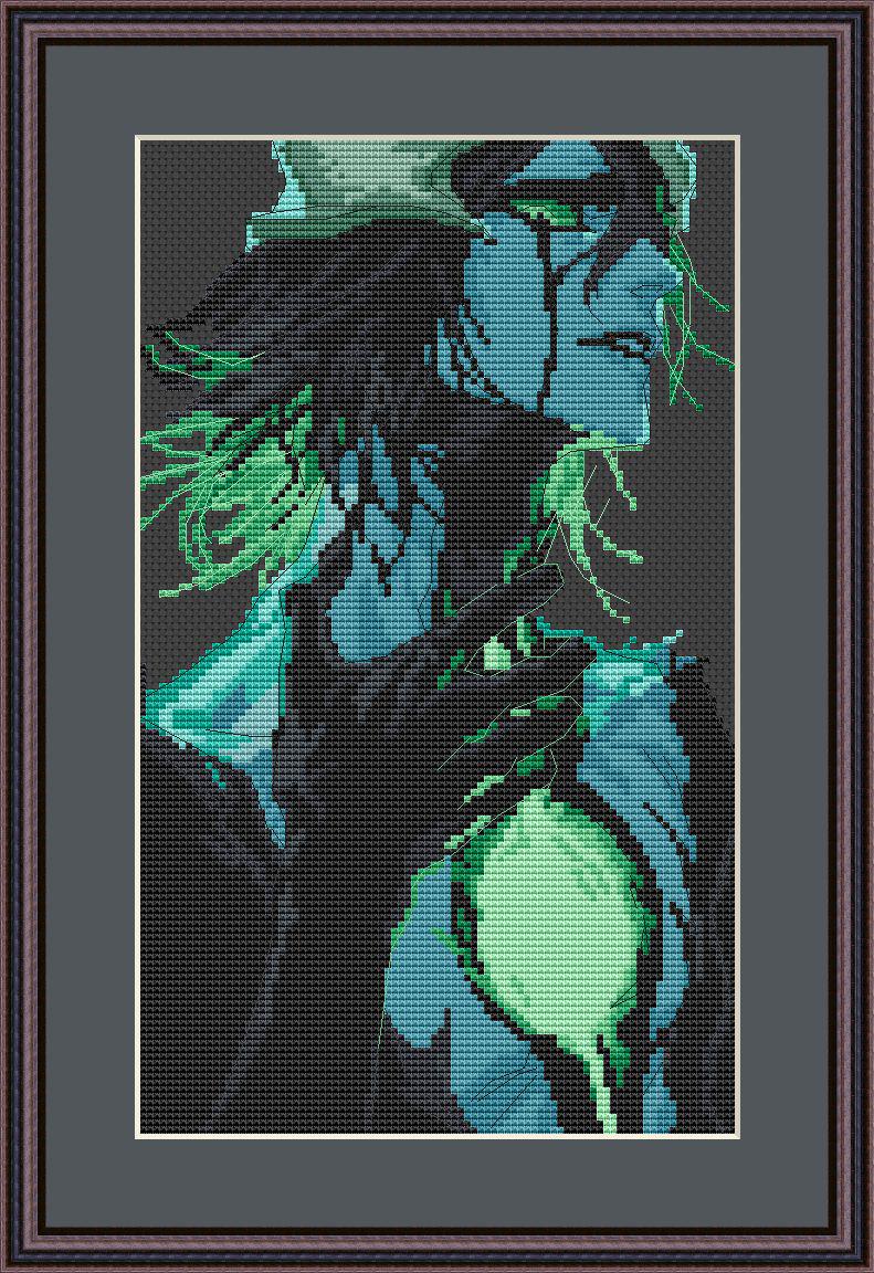 Anime Cross Stitch Pattern Ulquiorra Digital PDF,XSD Chart  Manga Fan Art