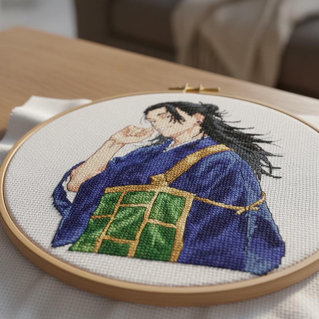 Anime Boy Cross Stitch Pattern Suguru Digital PDF,XSD Chart Fan Art Design