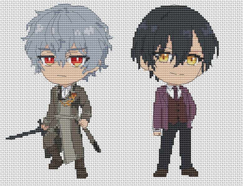 Anime Cross Stitch Pattern Raeliana Digital PDF Fan Art Design