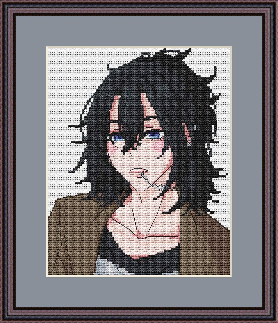 Anime Boy Cross Stitch Pattern Digital PDF,XSD Chart Fan Art Design