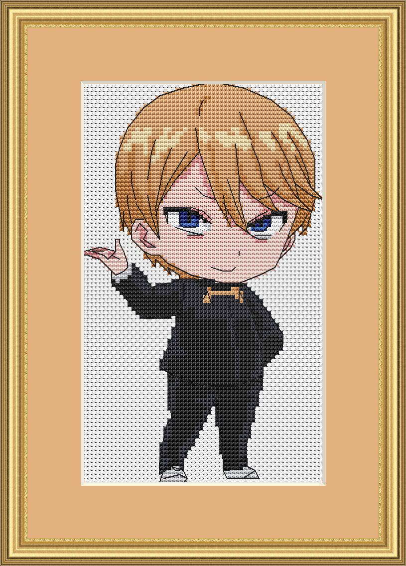 Anime Cross Stitch Pattern Miyuki Digital PDF, XSD Chart Fan Art Design