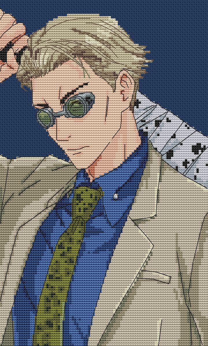 Anime Boy Cross Stitch Pattern Nanami Digital PDF Chart Fan Art Design