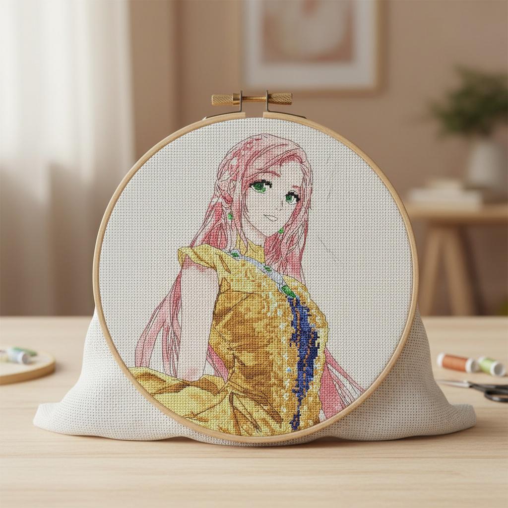 Cross Stitch Pattern Shuli Von Neuschwanstein Digital PDF, XSD Chart Art Design
