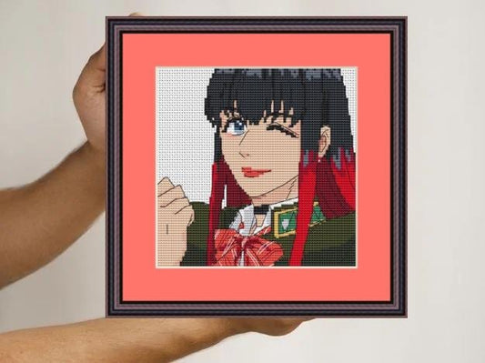 Anime Cross Stitch Pattern Tsubakino Digital PDF, XSD Chart  Manga Fan Art