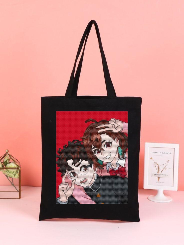 Anime Couple Cross Stitch Pattern Digital PDF,XSD Chart Fan Art Design