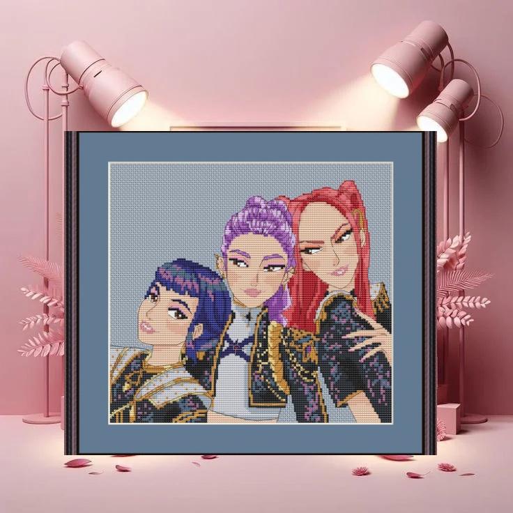 Anime Cross Stitch Pattern  Digital PDF, XSD Chart Ru,Mi,Zo Fan Art Design