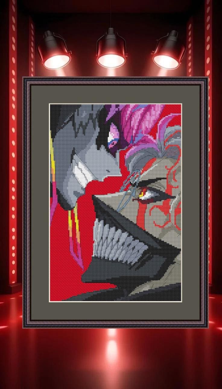 Anime Boys Cross Stitch Pattern Digital PDF,XSD Chart Fan Art Design