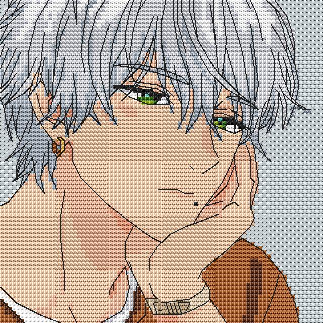 Anime Kohaku Ichi Cross Stitch Pattern  Digital PDF, XSD Chart  Manga Fan Art Design