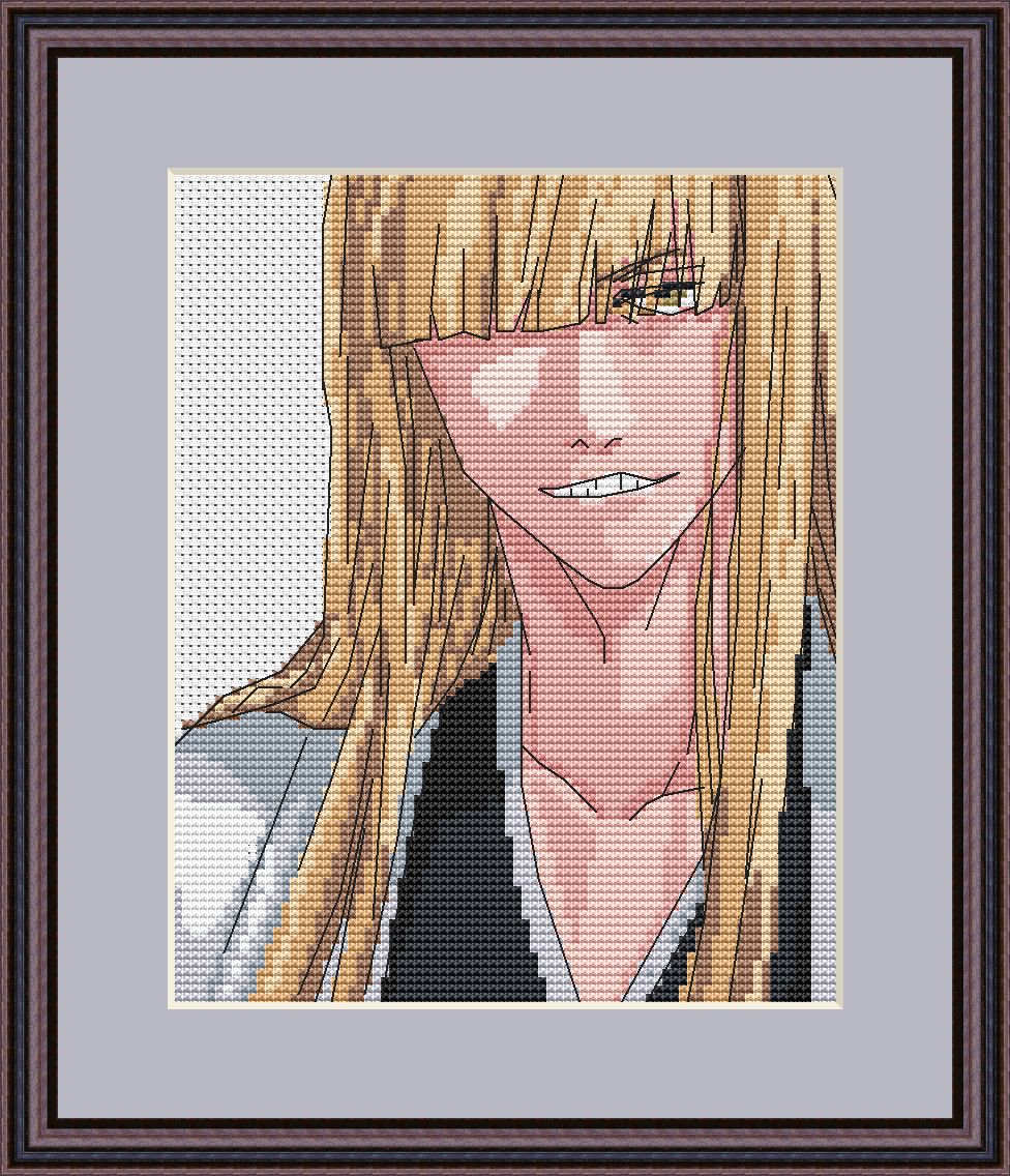 Anime Cross Stitch Pattern Hiraku Digital PDF,XSD Chart  Manga Fan Art