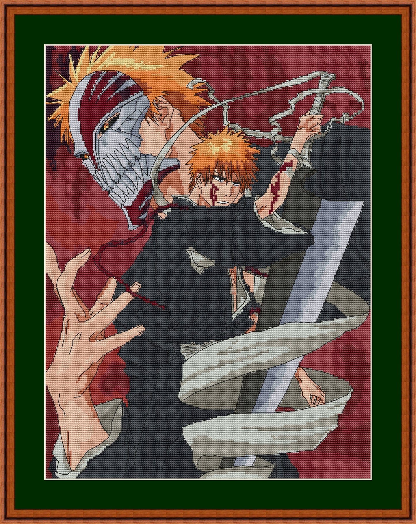 Patron de point de croix anime Ichi tableau numérique PDF Fan art manga