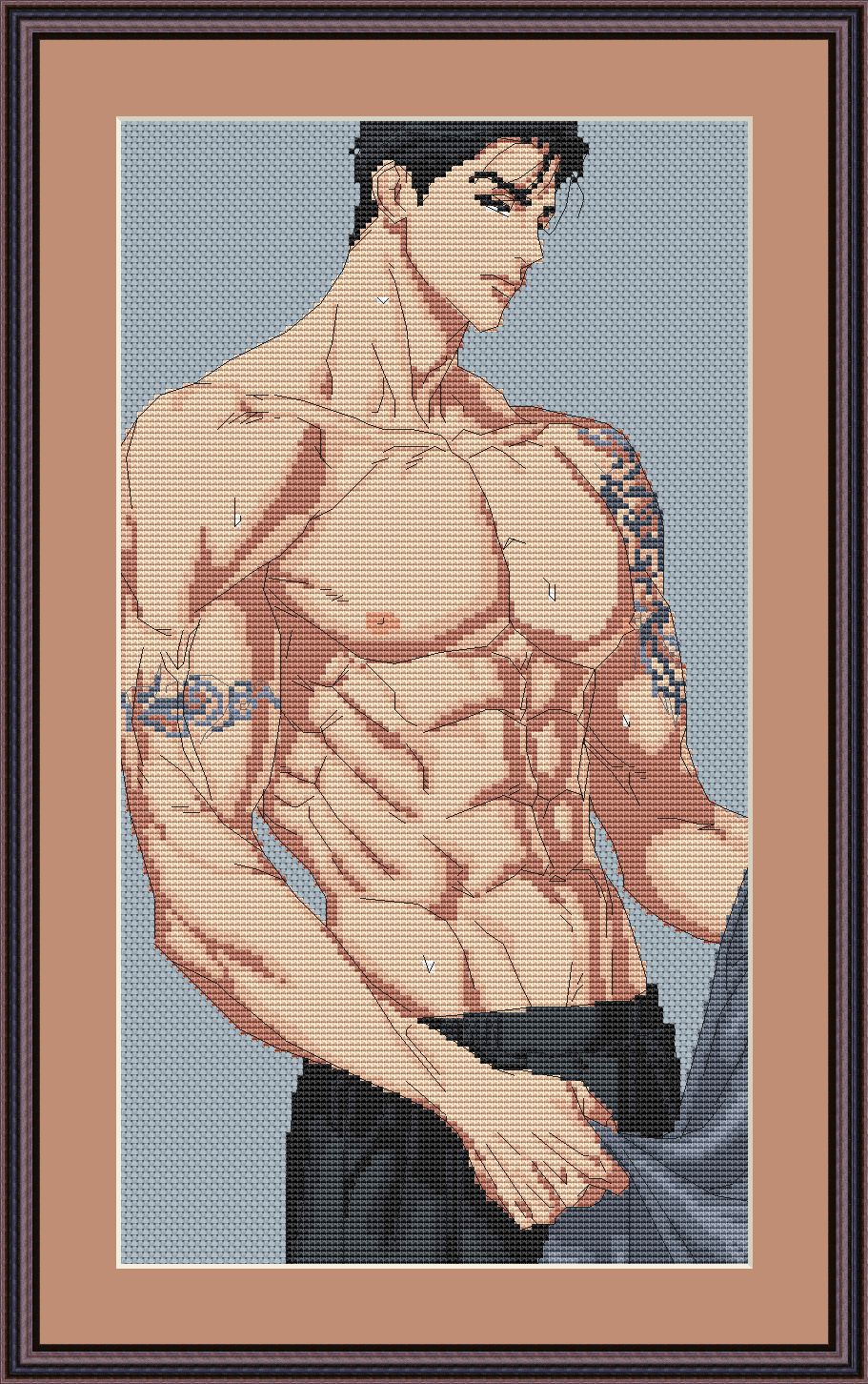 Cross Stitch Pattern Jinx Digital PDF, XSD Chart Art Design