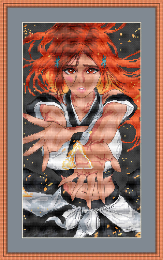 Anime Point de Croix Orihime PDF Numérique, Grille XSD Manga Fan Art