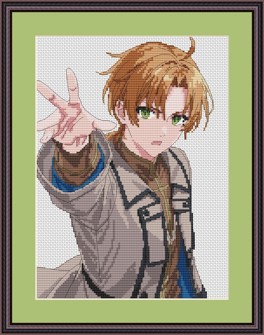 Modèle de point de croix Anime Mao Mao/Jinshi Tableau PDF numérique Création de fan art