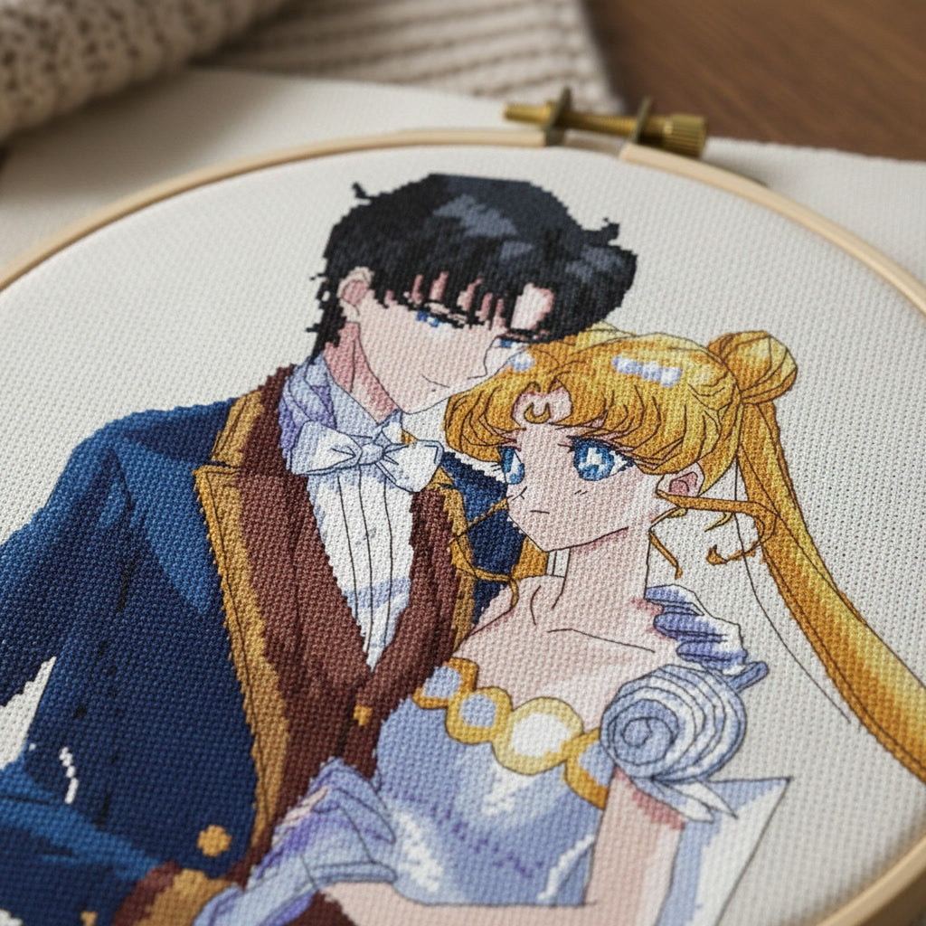 Anime Cross Stitch Pattern SM Digital PDF,XSD Chart  Manga Fan Art